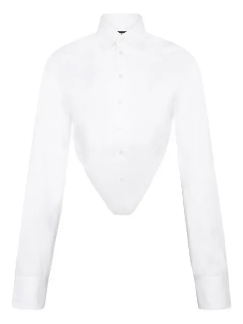 DSQUARED2 deep cut shirt White S72DL0779S44131