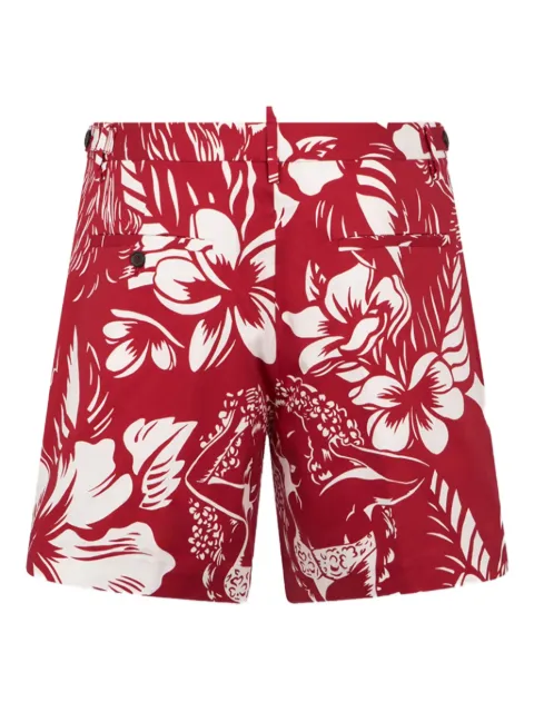 DSQUARED2 Dancing Flowers Dan shorts Red S71MU0905D35481