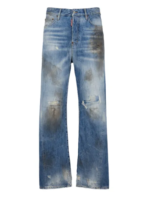 DSQUARED2 light dirty wash loose Twist jeans Blue S74LB1919D30011