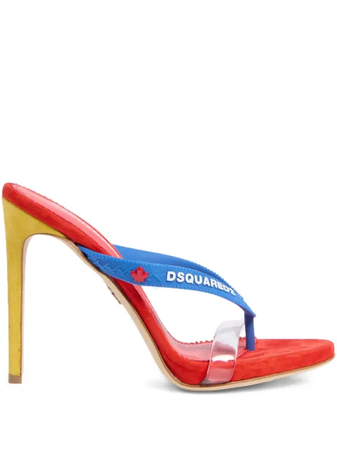 DSQUARED2 Wild2 mule sandals White MHW004917200001