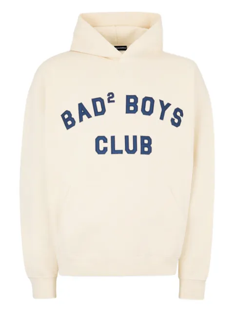 DSQUARED2 fade short & wide fit crewneck hoodie Neutrals S74GU0936D25030