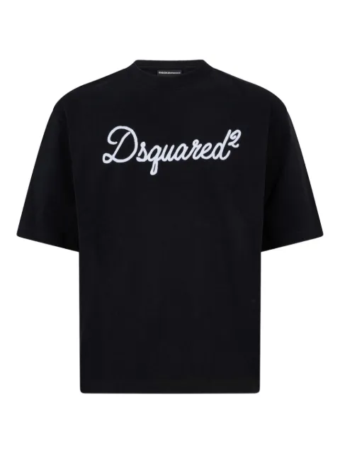 DSQUARED2 Dsquared2 embroidered loose fit T-shirt Black S74GD1524D20106