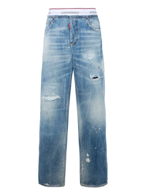 DSQUARED2 light wash denim jogger Blue S71KB0783D30038