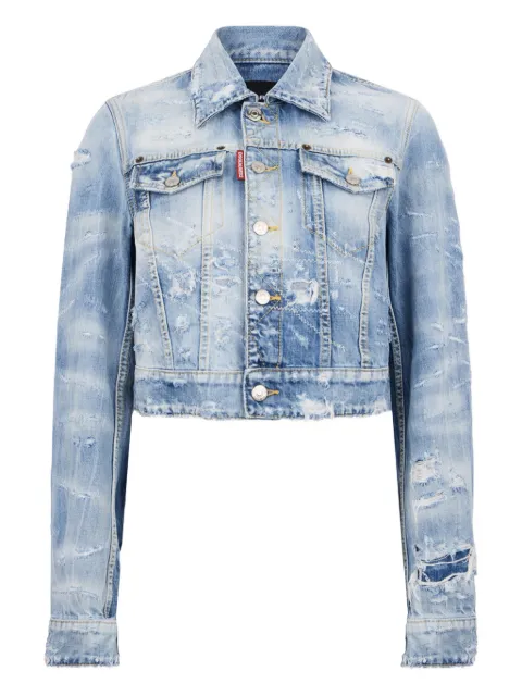 DSQUARED2 Be Proud wash Dean jeans jacket Blue S75AM1180D30011