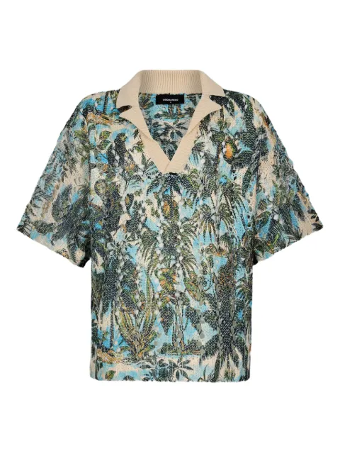 DSQUARED2 Monkey Business knited top Blue S74HA1624D13187
