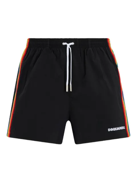 DSQUARED2 Be Proud midi swim boxer shorts Black D7B626630ISA01