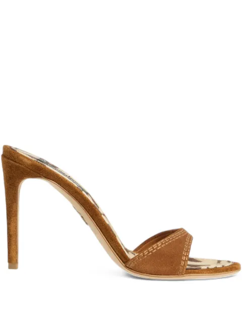 DSQUARED2 strappy twin mule sandals Brown MHW004801503520