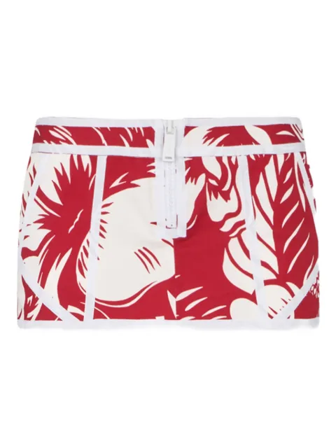 DSQUARED2 Dancing Flowers mini skirt Red S72MA1060D35481