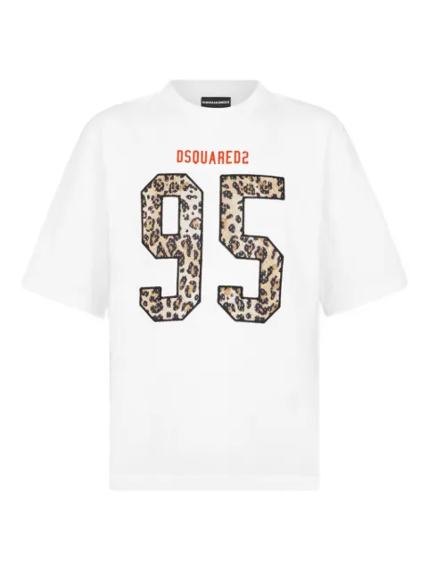 DSQUARED2 Wild2 loose fit T-shirt White S71GD1649D20033