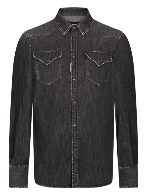 DSQUARED2 western long-sleeve shirt Black S71DM0827S30826