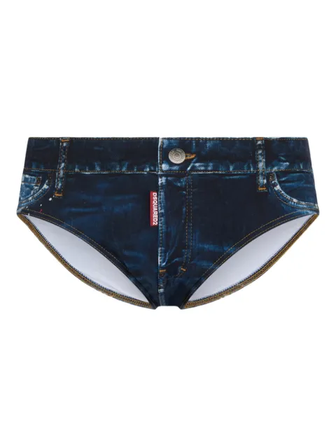 DSQUARED2 five pockets swim briefs Blue D7B326680ISA01
