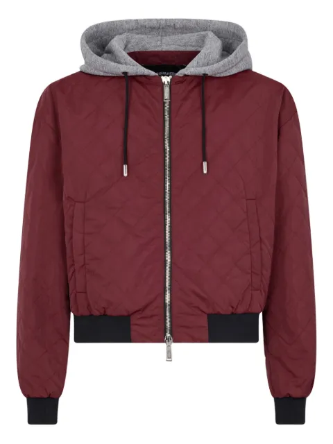 DSQUARED2 D2 Heritage quilted bomber Red S74AM1677D35465