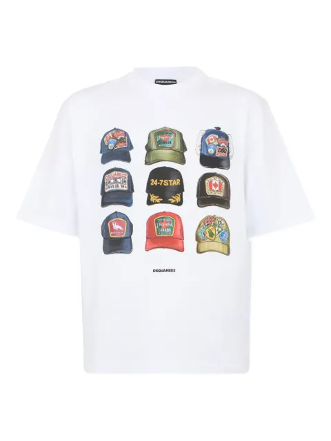 DSQUARED2 ICONique loose fit T-shirt White S78GD0112D20033