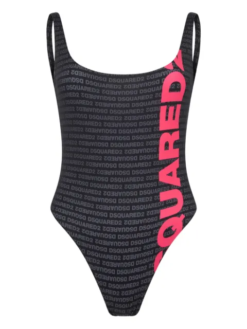 DSQUARED2 logo-detail swimsuit Black D6BG55300ISA01