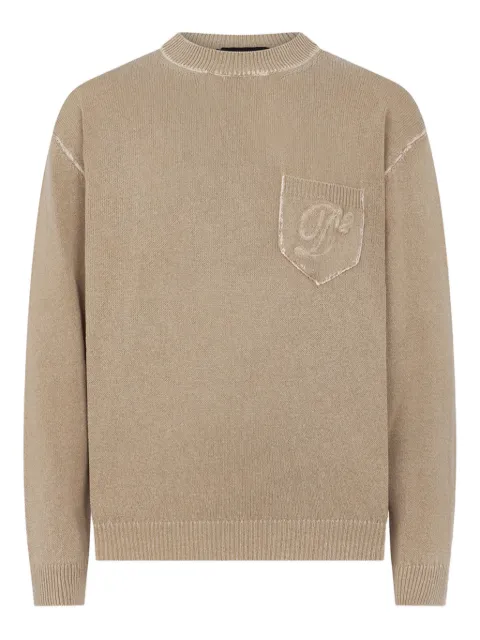 DSQUARED2 long-sleeve round-neck sweater Neutrals S71HA1411D13214