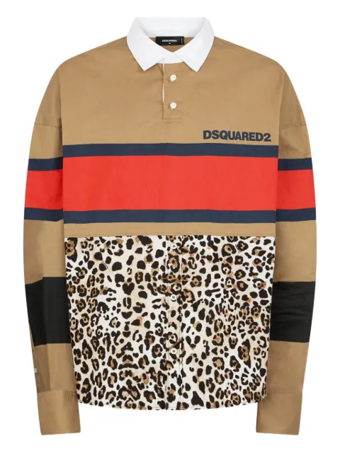 DSQUARED2 Wild2 rugby shirt Neutrals S71DM0844S35175