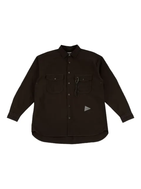 and Wander buttoned chest-pocket shirt Brown 5745283071052