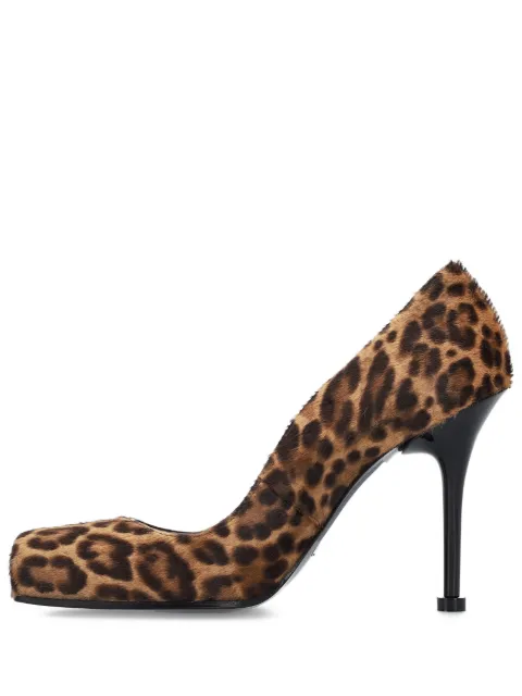 Premiata calf hair stiletto pumps Brown M7231LEOMIELEMOROQUEEN