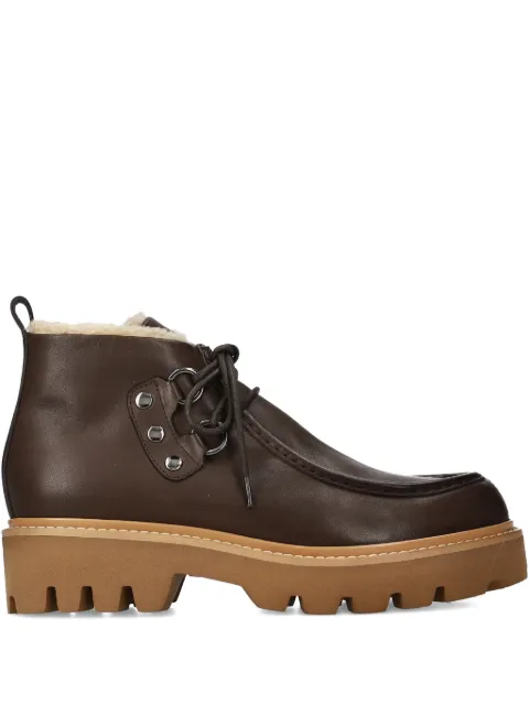 Premiata lace-up lug-sole boots Brown M7190FATCIOCOFODMONTONEMIELEBUFFY