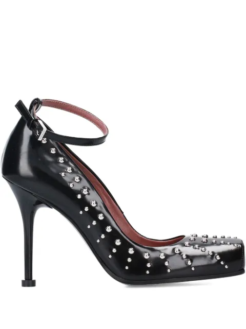 Premiata studded ankle strap pumps Black M7228MARILINNEROQUEEN