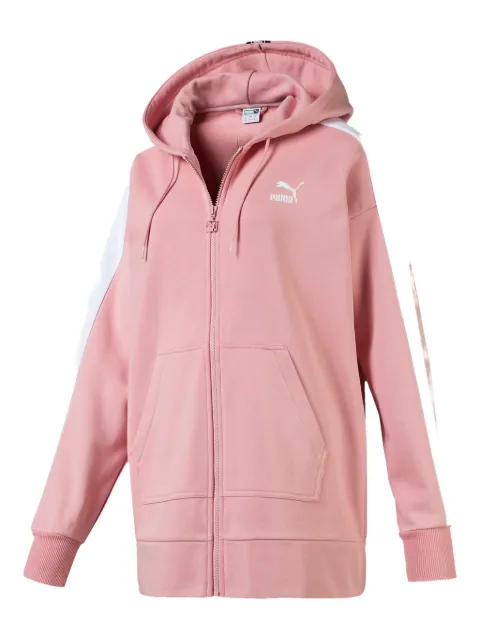 PUMA Classics Tape T7 zip-up hoodie Pink 595202