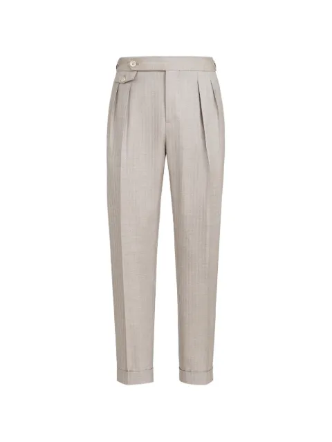 Brunello Cucinelli cashmere tailored trousers Neutrals MR498L00MC030