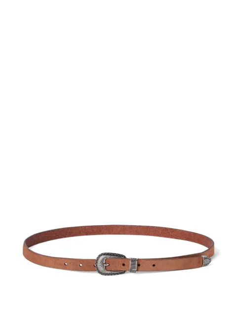 Brunello Cucinelli reversed leather belt Brown MAUGP215C7971
