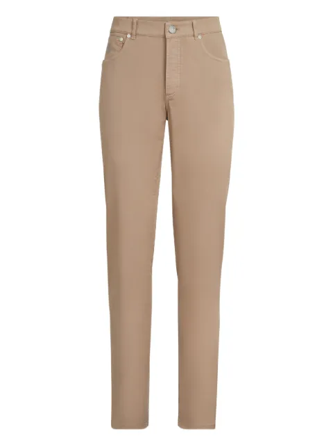 Brunello Cucinelli five-pocket garment-dyed trousers Neutrals M289LI1780C6045