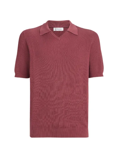 Brunello Cucinelli ribbed T-shirt Red M29400015CML70
