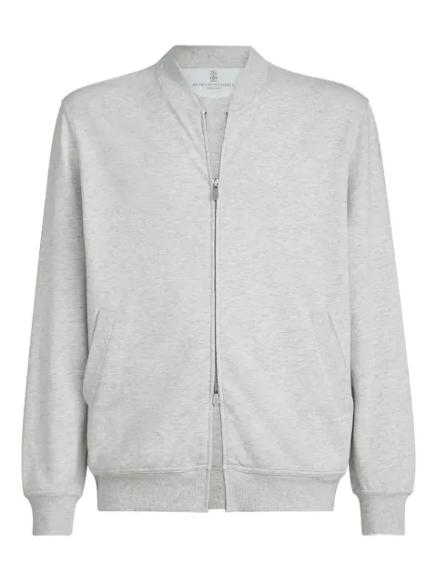 Brunello Cucinelli zip-up sweatshirt Grey MW8639072GC3657