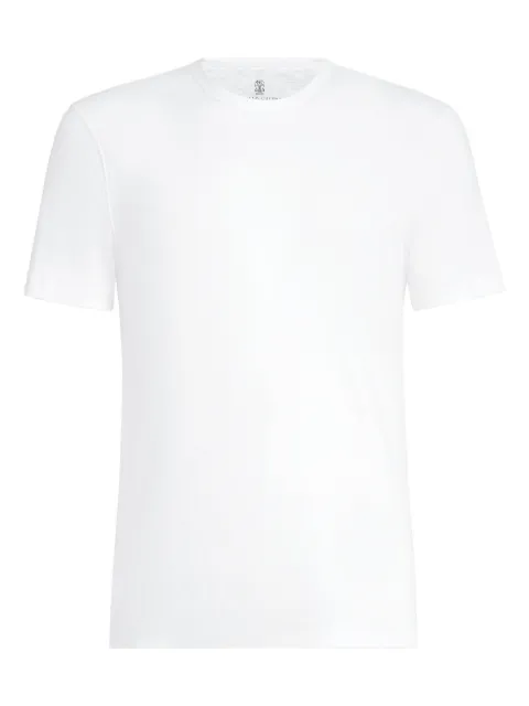 Brunello Cucinelli ribbed crew-neck T-shirt White MR8301336C001
