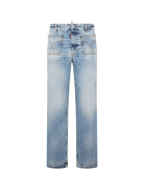 DSQUARED2 light Diagonale wash 70's pants Blue S74KB1130S30839