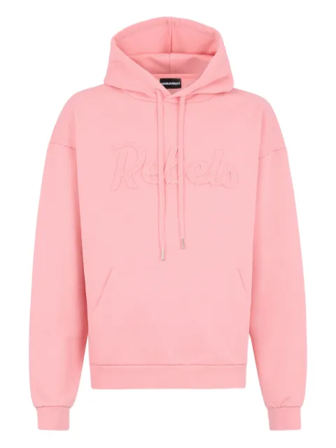 DSQUARED2 Rebels relax hooded hoodie Pink S74GU0943D25028