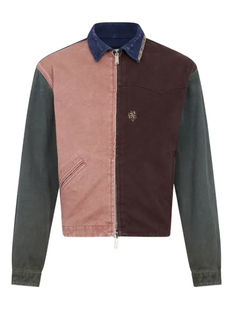 DSQUARED2 Re-Worked colour block Kaban jacket Blue S71AN0667D35485