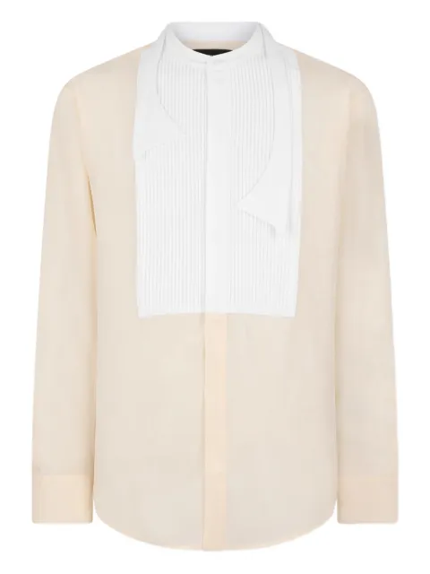 DSQUARED2 Bowtie dropped shoulder silk shirt Neutrals S74DM1002S47223