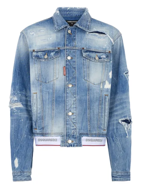 DSQUARED2 light Cool Kids wash over jeans jacket Blue S71AN0669D30038