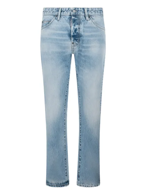 DSQUARED2 light diagonale wash Teddy jeans Blue S74LB1885S30839