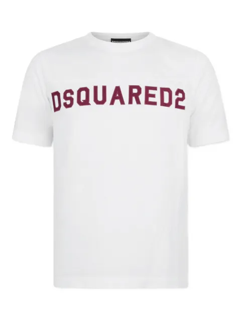 DSQUARED2 retro fade Cool Football Fit T-shirt White S74GD1527D20108