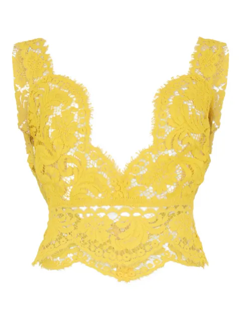 DSQUARED2 Sophie lace top Yellow S75NC1134S53834