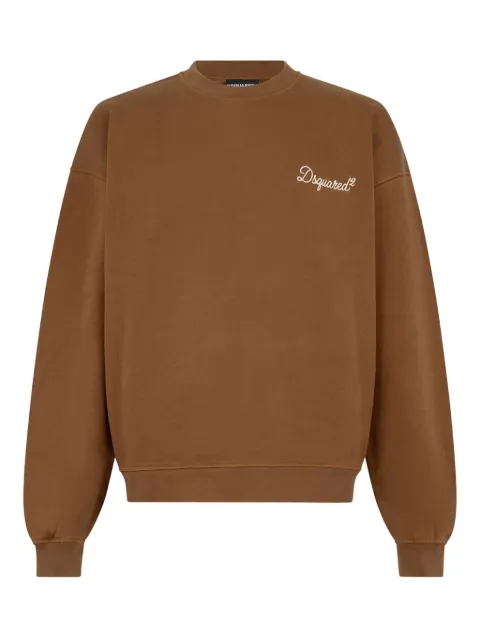 DSQUARED2 Signature crew-neck sweatshirt Brown S74GU0930D25029