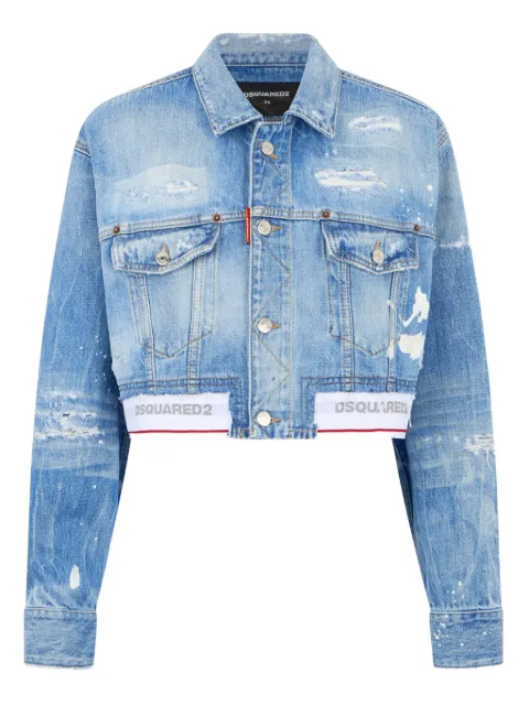 DSQUARED2 light wash denim jacket Blue S72AM1132D30038