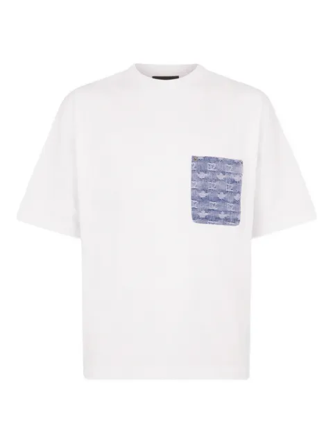 DSQUARED2 D2 Monogram loose fit T-shirt White S74GD1554D20106