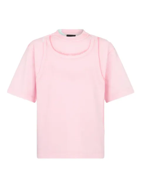 DSQUARED2 Sun Bleached2 loose fit T-shirt Pink S71GD1637D20033