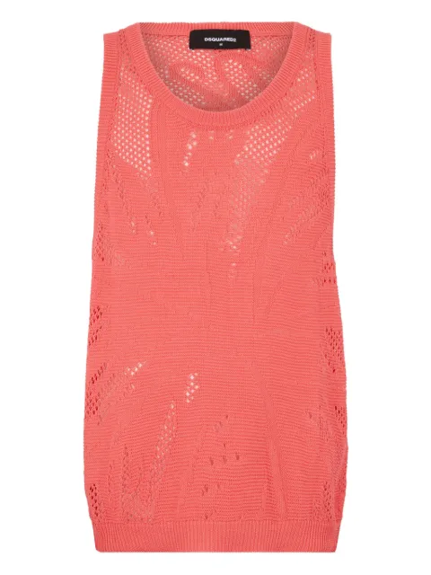 DSQUARED2 knit tank top Red S74HA1588D13186