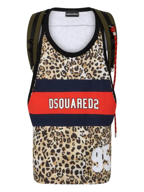 DSQUARED2 Wild2 tank top Brown S71NL0120D20130