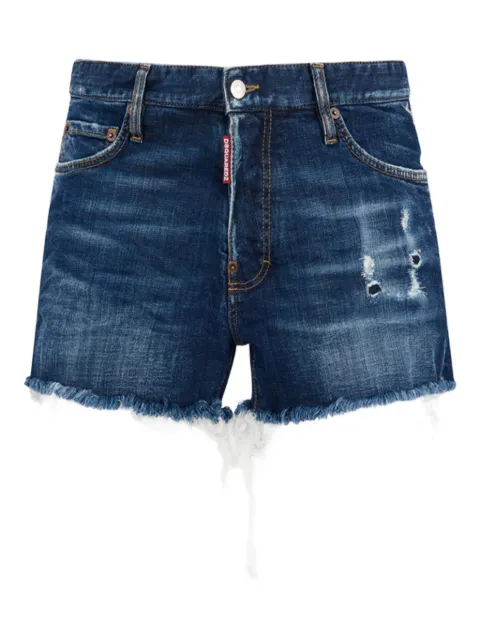 DSQUARED2 Rebels cut-off shorts Blue S74MU0986S30664