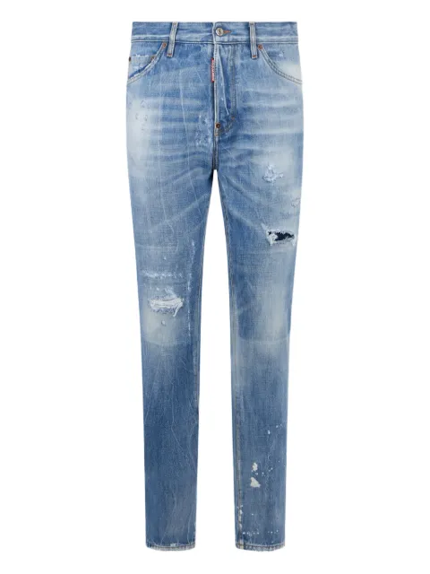 DSQUARED2 light wash teddy jeans Blue S71LB1733D30038