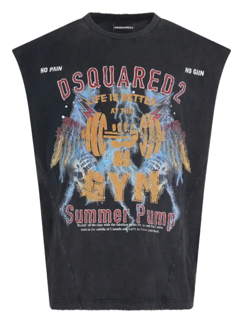 DSQUARED2 Rock Wash Iron Fit T-Shirt Black S74GD1540D20108