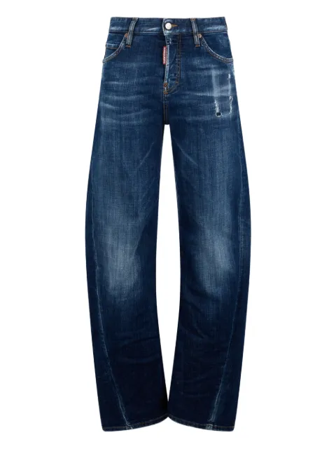 DSQUARED2 dark smoker wash loose twist jeans Blue S75LB1138S30664