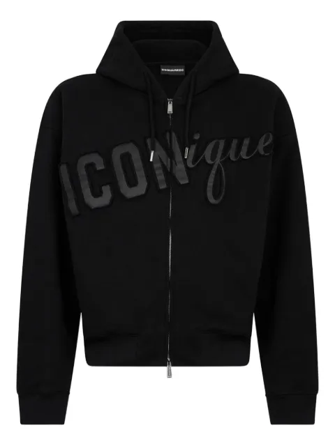 DSQUARED2 ICONique baloon fit hoodie Black S78HG0031D25031